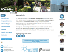 Tablet Screenshot of colegioboladeneve.com